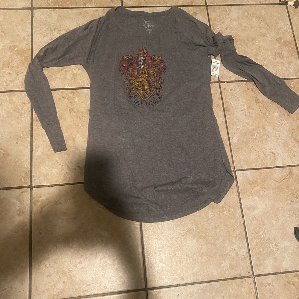 Gray Gryffindor Long Sleeve Shirt
